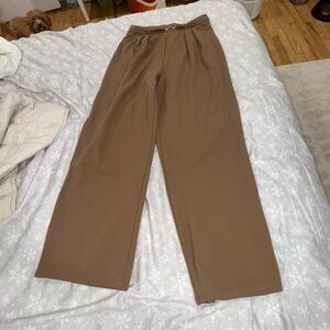 H&M Tan Recycled Polyester Trousers